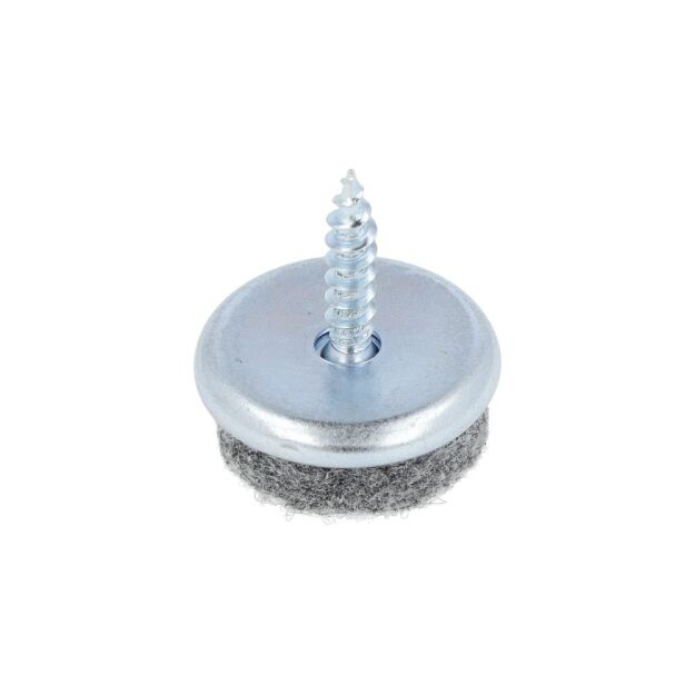 Ślizgacz metalowy z filcem na wkręt fi20x15mm