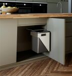 Sortownik wysuwny GENIUS 20L montaż do ściany bocznej szafki - 3