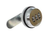 Zamek szyfrowy SISO 19x20mm chrom z gumowym pierścieniem - 2