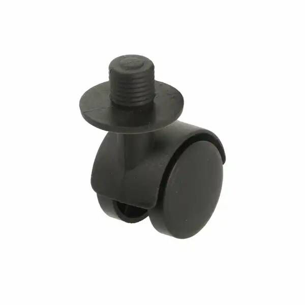 Kółko meblowe fi30 czarne tworzywowe z trzpieniem fi12x12mm