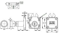 Zamek żaluzjowy SISO X855 fi19x22mm jeden numer klucza D20 CK - 2