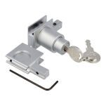 Zamek systemu przesuwnego do szkła SISO #2740 jeden numer klucza D20 aluminium MK - 3