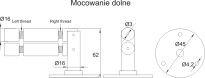 Zestaw linkowy półek szklanych - 3