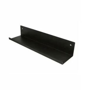 Półka do lameli ściennych stalowa 400x101x75mm czarny mat ACU