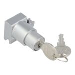 Zamek systemu przesuwnego do szkła SISO #8600 jeden numer klucza D20 aluminium MK - 2