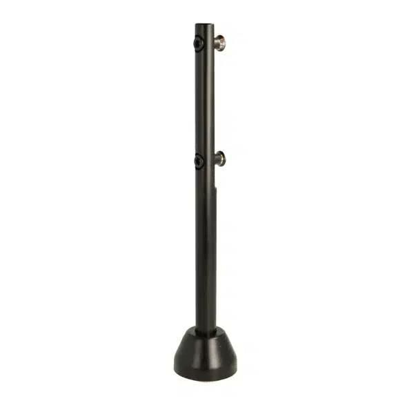 Noga do kabin toaletowych WC SS304 płyta min. 6mm z mocowaniem czarna