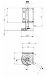 Stopka meblowa cokołowa ANGOLO M8x60mm lewa - 2
