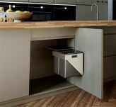 Sortownik wysuwny GENIUS 2x20L montaż do ściany bocznej szafki - 3