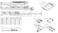 System szuflad SISO H89x14mm L500mm z funkcją cichego samodomyku - 6