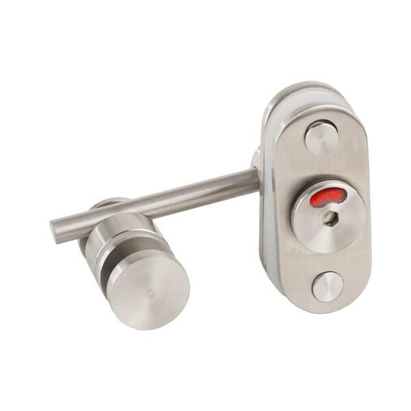 Zamek kabiny toaletowej WC SISO do szkła 8-13mm SS304