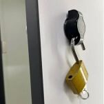 Zamek krzywkowy na kłódkę SISO CAM 300P 90st z gwintem 20mm czarny A04 - 5