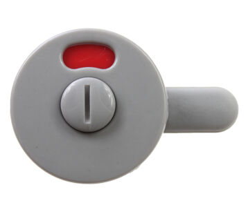 Zamek kabiny toaletowej WC SISO 10-18mm PCV szary