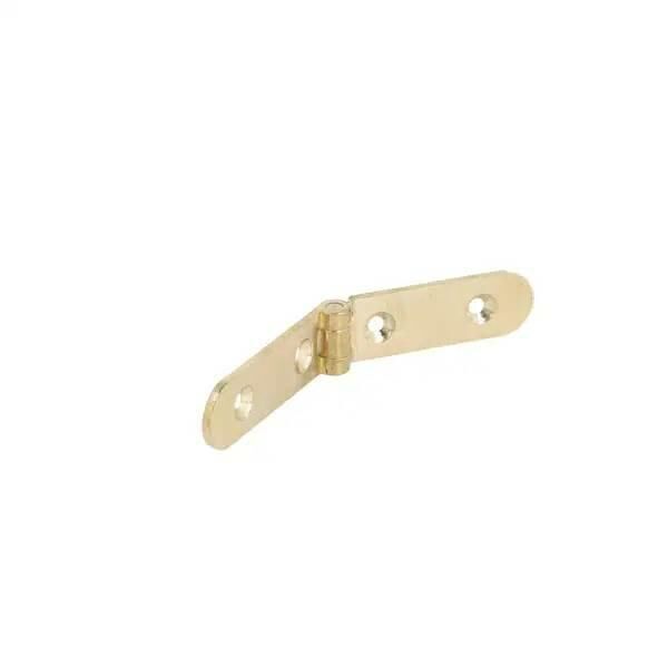 Zawias meblowy FLAP SLIM 12,5x80x2mm mosiądz