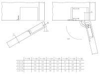 Zawias gabloty 3D ukryty, czarny, lewy - 8