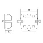 Prowadzenie kabli organizer podblatowy SPIDER 1mb czarny - 2