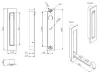 Wieszak CROC chrom/114,5x23,4x14,7mm - 3