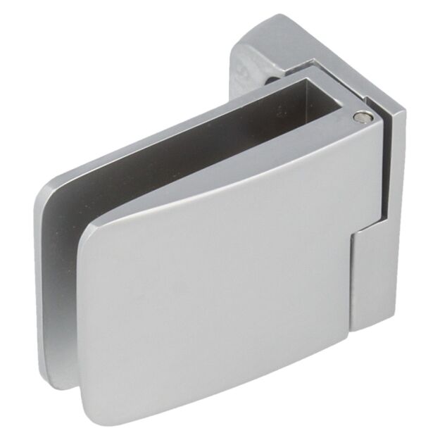 Zawias do drzwi szklanych 4-6mm SQUARE krótki przelotowy prawy aluminium