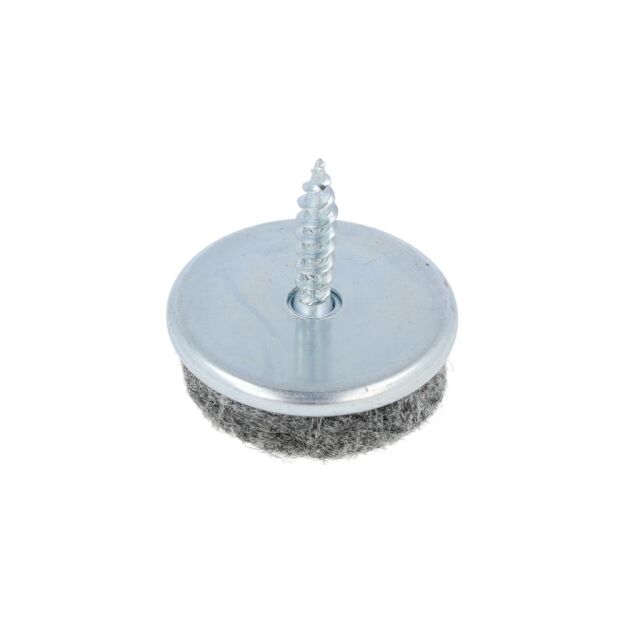 Ślizgacz metalowy z filcem na wkręt fi24x15mm