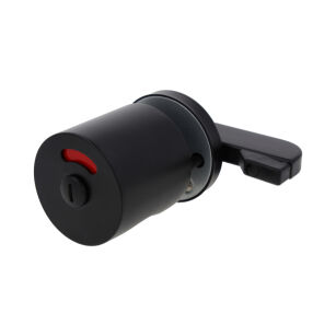 Zamek do kabin toaletowych WC SISO z gałką 10-18mm SS304 czarny