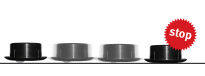 Mini rolka wpuszczana miękka TPR fi15mm lekki STOP otwór fi40mm OBROTOWA - 9