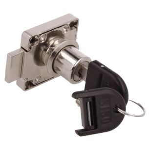 Zamek meblowy kwadratowy SISO X850 fi19x22mm prawy jeden numer klucza D20 HCK