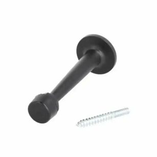 Odbojnik mosiężny do drzwi WASP fi30x82mm czarny