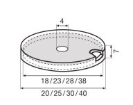 QC podstawa wkręc. 20mm + wkład stopujący - 5