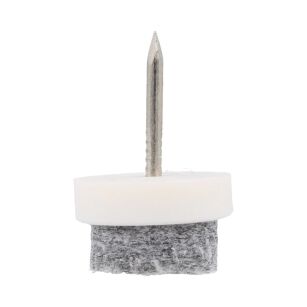 Ślizgacz z filcem fi15x8mm biały