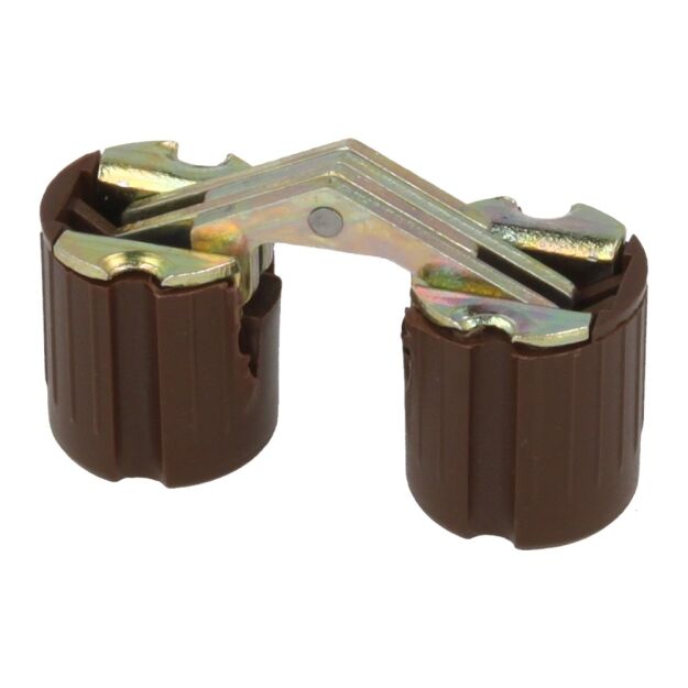 Zawias stołu cylindryczny fi16mm plastik brąz