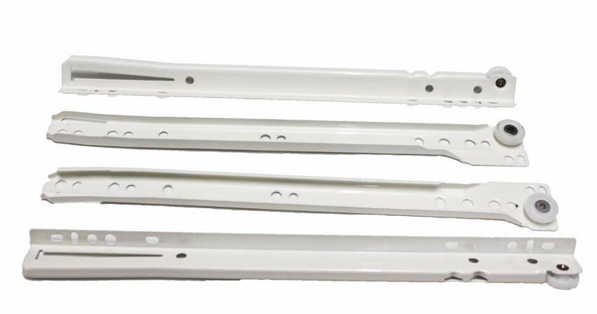 Prowadnica rolkowa 6001 400mm biała/Cena za pare