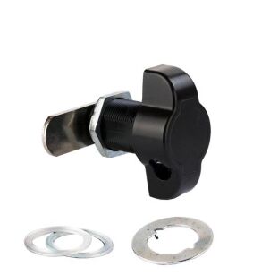 Zamek krzywkowy na kłódkę SISO CAM 300P 90st z gwintem 25mm czarny A02