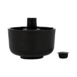 Stopka meblowa regulowana fi50 h27-36mm czarna - 2