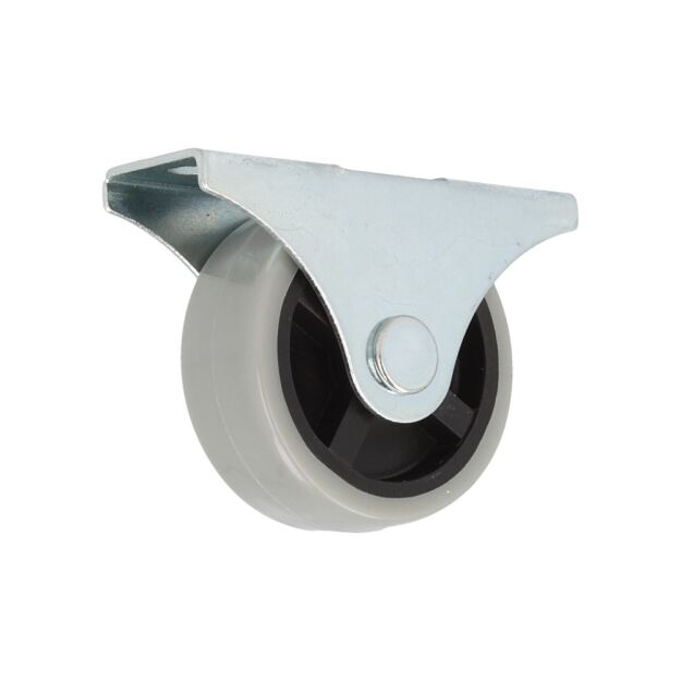 Kółko meblowe rolka stała tworzywowa fi40 szara h-43mm