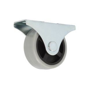 Kółko meblowe rolka stała tworzywowa fi40 szara h-43mm