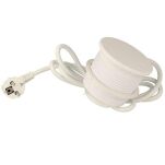Gniazdo zasilające z ładowarką 2xUSB (A+C) fi80mm białe - 3