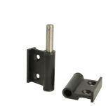 Zawias do kabin toaletowych NINA WC SISO lewy aluminium czarny - 2