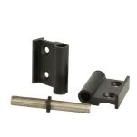 Zawias do kabin toaletowych NINA WC SISO lewy aluminium czarny - 4