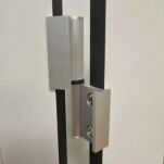 Zawias do kabin toaletowych NINA WC SISO lewy aluminium czarny - 9