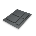 Podstawa do koszy MERILL komplet z pojemnikami na środki czystości - 3