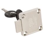 Zamek meblowy kwadratowy SISO X850 fi19x22mm lewy CK - 2