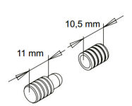 Kołek ustalający do blatów stołu fi8x11mm z mosiądzu część żeńska - 4
