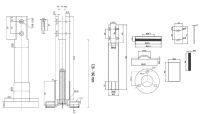Noga do kabiny toaletowej WC SISO 10-13mm H130-160mm SS304 - 5