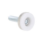 Stopka meblowa TITAN M8x25mm fi26 biała jasny ocynk - 2