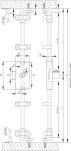 Zamek baskwilowy trzypunktowy SISO X922 fi16,5x22mm prawy Master J11 HCK - 3