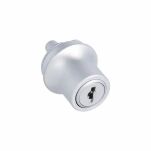 Zamek wciskany do drzwi szklanych przesuwnych X907 jeden numer klucza D20 aluminium CK - 4