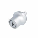 Zamek wciskany do drzwi szklanych przesuwnych X907 jeden numer klucza D20 aluminium CK - 5