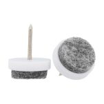 Ślizgacz z filcem fi22x8mm biały - 2