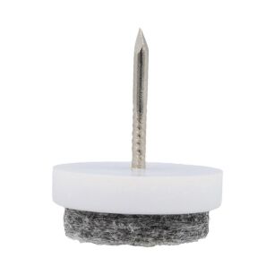 Ślizgacz z filcem fi22x8mm biały