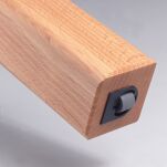Mini rolka wpuszczana miękka TPR fi15mm otwór fi25mm z kołnierzem prowadzącym niska 1mm - 5