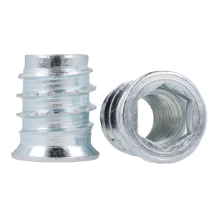 Mufa wkręcana z kołnierzem M10x20mm jasny ocynk